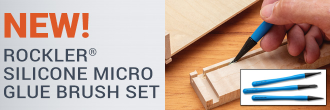 New! Rockler Silicone Micro Glue Brush Set