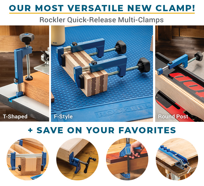 See Rockler's Most Versatile Clamp and Save on Favorites