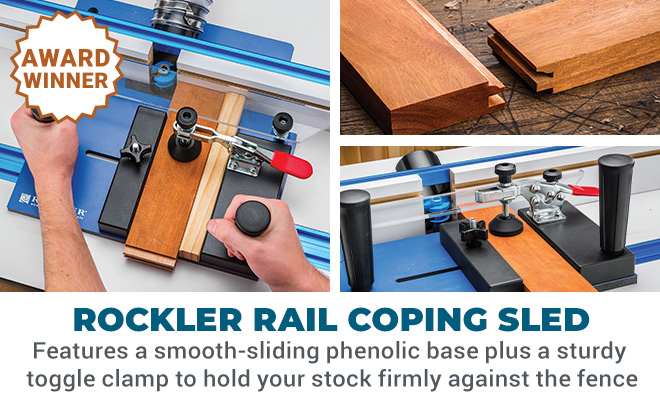 Rockler's Award-Winning Rail Coping Sled