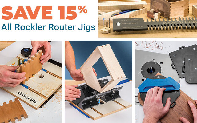 Save 15% on All Rockler Router Jigs