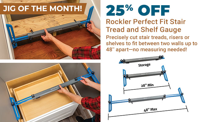 25% Off Rockler Perfect Fit Stair Tread and Shelf Gauge