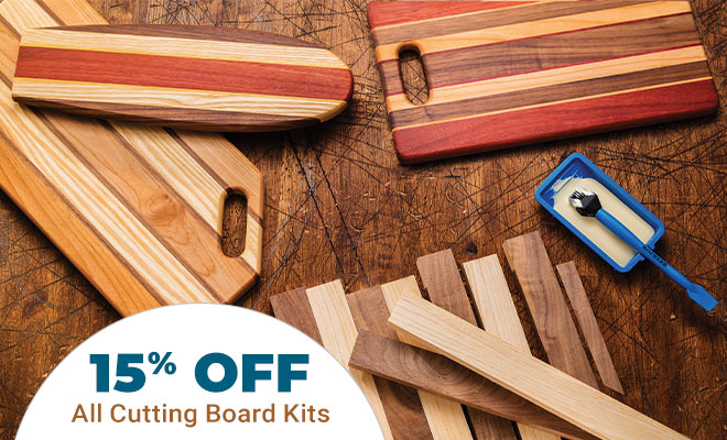 15% Off All Cutting Board Kits