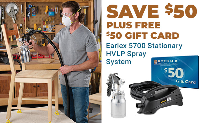 Buy Earlex 5700 Stationary HVLP Spray System and Save $50 Plus Free $50 Gift Card