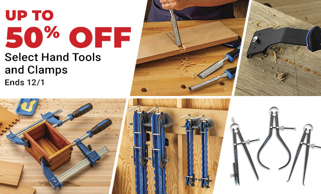 Up to 50% Off Select Hand Tools and Clamps - Ends 12/1