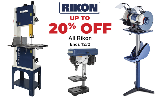 Up to 20% Off on All Rikon - Ends 12/2