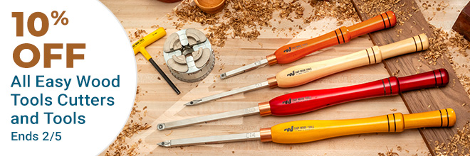 10% Off All Easy Wood Tools Cutters and Tools