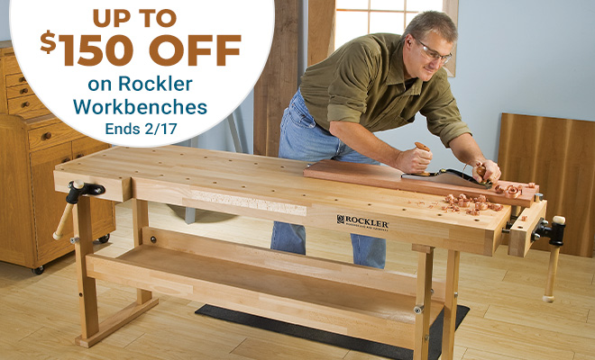 Up to $150 Off Rockler Workbenches