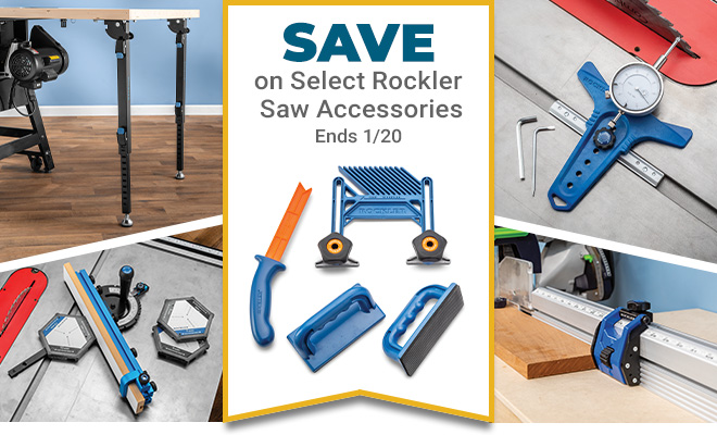 Save on Select Rockler Saw Accessories