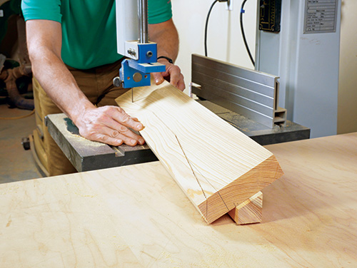 Using scrap lumber to cut at a fixed angle