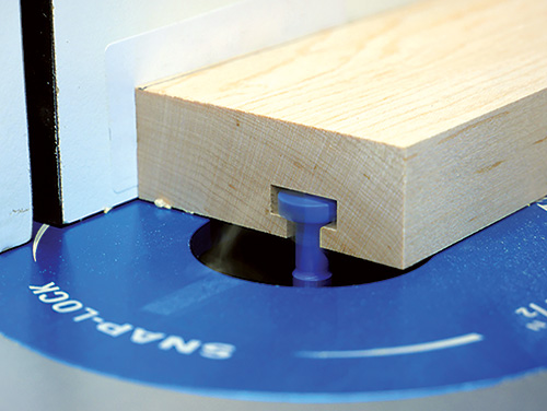 Cutting t-track groove with a slot cutting bit