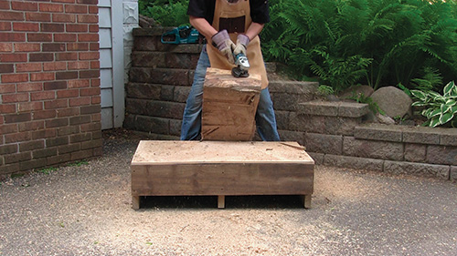 Cutting down sides on cottonwood table