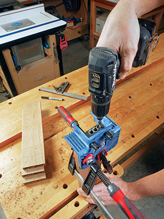 Using Beadlock joinery system to set up cloud lift chair leg joints