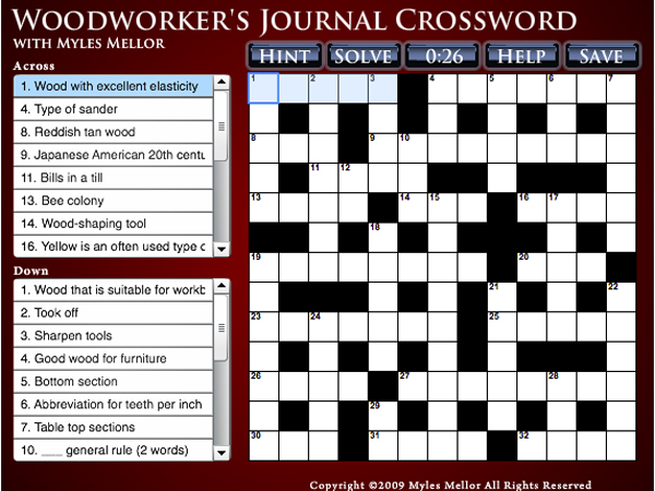Crossword Woodworking Blog Videos Plans How To