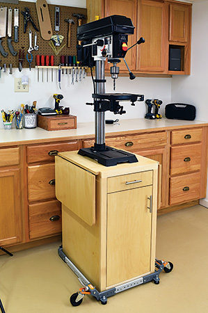 Benchtop drillpress cabinet