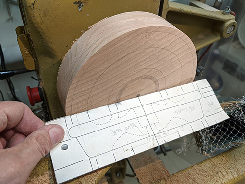 Story stick for crafting the interior of a turning