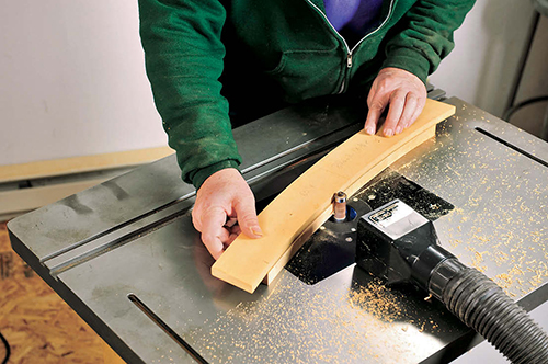 Then template routed with a flushtrim bit in a router table.