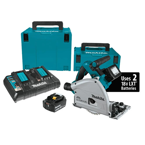 Makita XPS01PTJ 18V X2 Brushless Cordless Plunge-Cut Circular Saw Kit