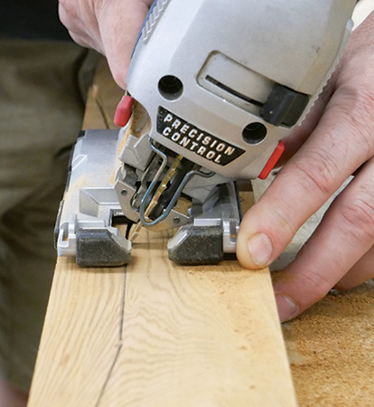 Making a angled cut for Adirondack chair backrest