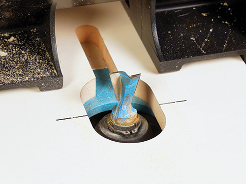 Spline cutting jig and router bit