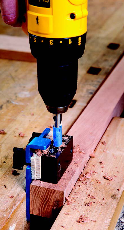 Use a piece of tape as a depth guide on your drill bit.