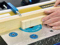 Cutting out a rounded mortise with a router table