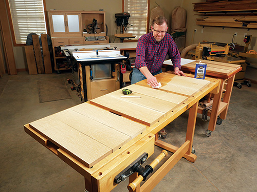 Pre-finishing Roycroft panels with mineral spirits