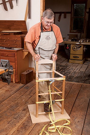 Assembling workshop chair framework