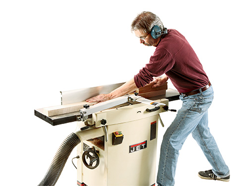 Cutting Shaker end table legs on a jointer