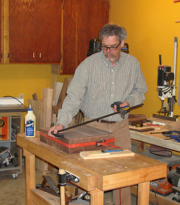 Clamping silverware chest frame during glue-up