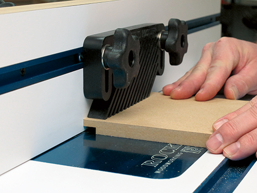 Cutting rabbets for dresser drawer assembly