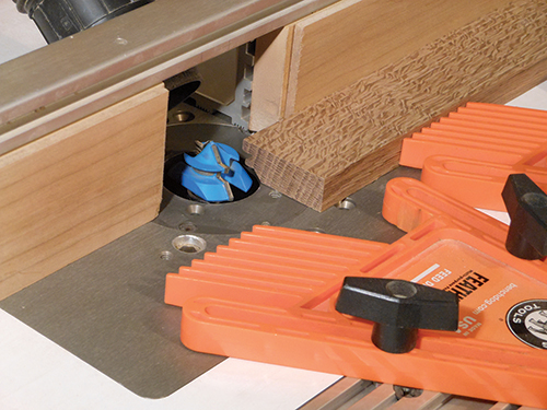 Forming locking miter joinery