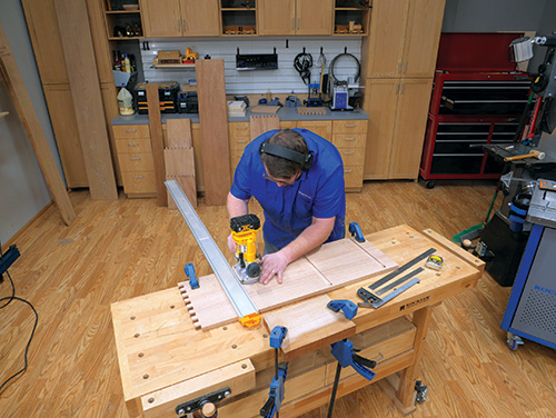 Starting router cuts for tansu chest stopped dado