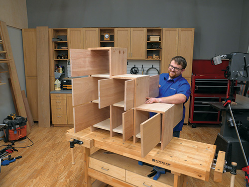 Fitting tansu chest drawer panels before cutting