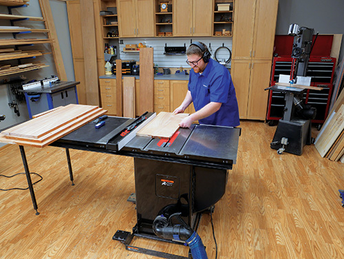 Cutting tansu chest panels