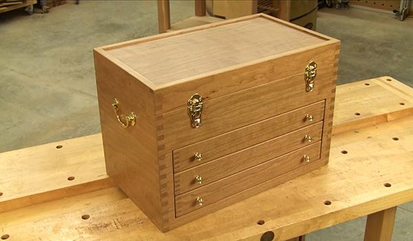 Wood Tool Chest Plan Build Wooden Tool Chest Video 