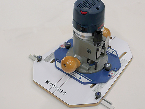 Router attached to indexing jig